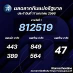 ตรวจสลากกินแบ่ง 17มกราคม2566